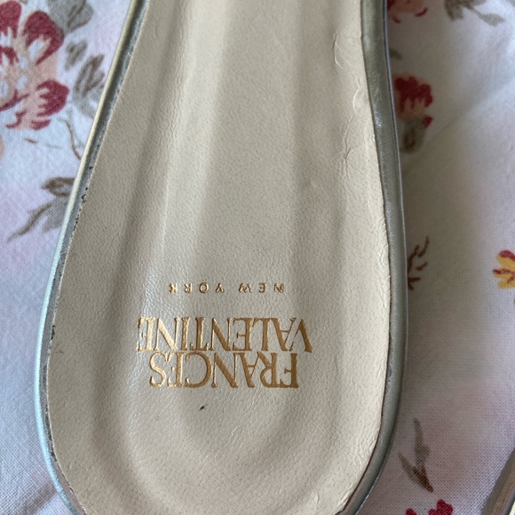 Frances Valentine Pauline Silver flats 8.5 - Picture 4 of 11